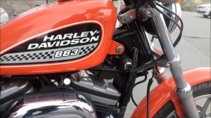 HARLEY-DAVIDSON Sportster 883 звук работы двигателя