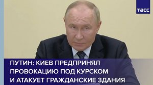 Путин: Киев предпринял провокацию под Курском и атакует гражданские здания