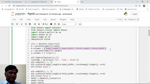 VTU ML Lab 17CSL76 Ex8 EM Algorithm смотреть онлайн