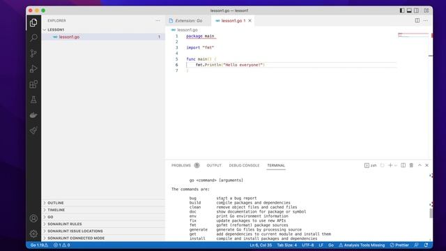 Golang Course #1. Introduction. Easier than Python and effective like C. Google's main language