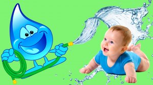 Милый ребенок Играет с водой - Смешные Детские видео.