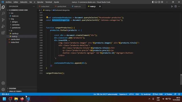 E-commerce DESDE CERO con HTML, CSS, JS y localStorage ? смотреть онлайн