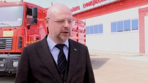 Новый МАЗ зерновоз представлен в г. Саратове