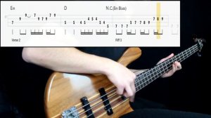 Black Sabbath - Iron Man (Bass Only) (Play Along Tabs In Video)