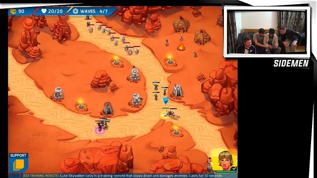 STAR WARS GALACTIC DEFENSE with The Sidemen смотреть онлайн