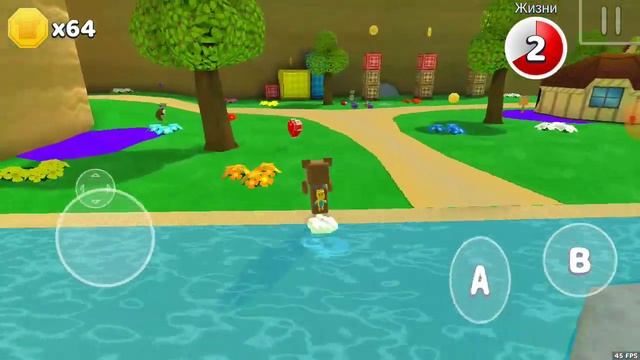 Прохождение уровня черепашья деревня в игре Super bear adventure смотреть онлайн