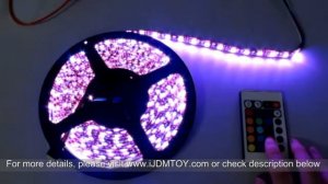 7-Color RGB LED Strip Lights with Remote Control