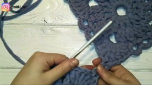 Квадратный мотив крючком. Вяжем подушку крючком.