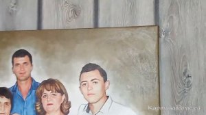 Семейный портрет под масло. Портреты в Москве на заказ