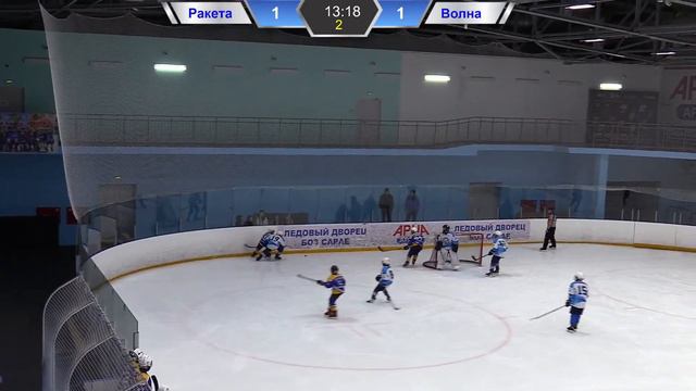 02.04.2023г. Ракета-(Арск) - Волна(Казань) . Первенство ПФО (2010 г.р.) Группа А. смотреть онлайн