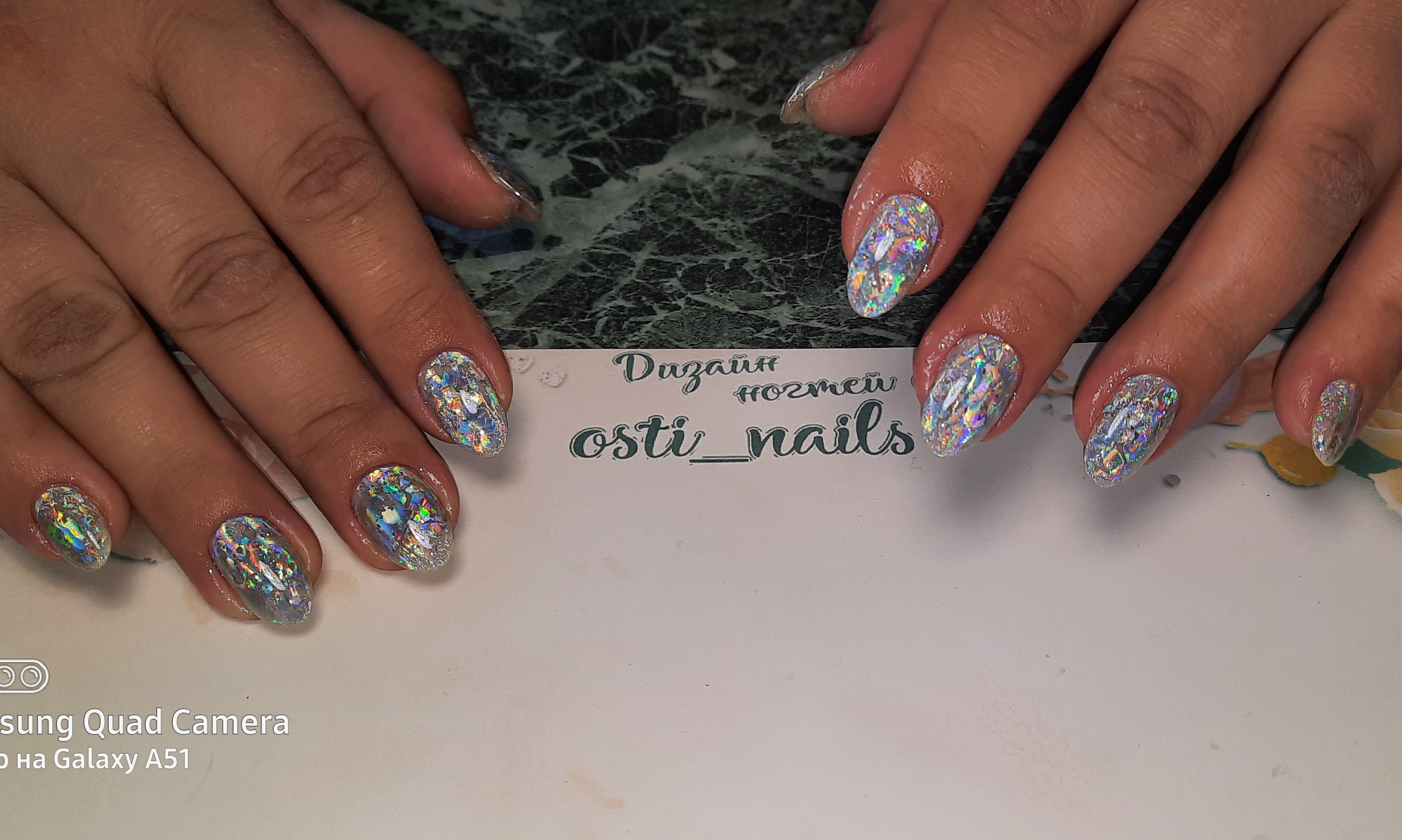 Дизайн ногтей с отрывной фольгой смотреть онлайн