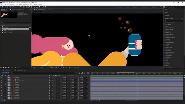 Как анимировать персонажа в After Effects. Интенсив по анимации