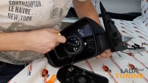 Замена поворотника и Накладки на Зеркале Весты