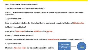 Interface and Abstract Class Java