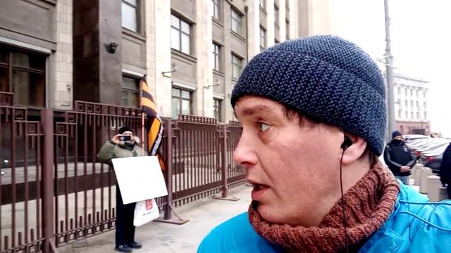 Пикет бомжей и нодовец. Сытые хари режима смотреть онлайн