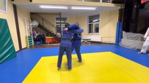 Дзюдо.Подсечка.Обманное действие.
