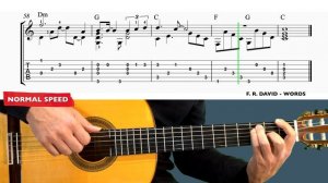 Words (Don't Come Easy) - F.R.David - Fingerstyle Guitar Tutorial + TAB