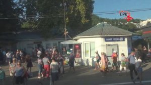 Лазаревское - курорт. Вид из окна поезда на жд ветке Адлер Туапсе.