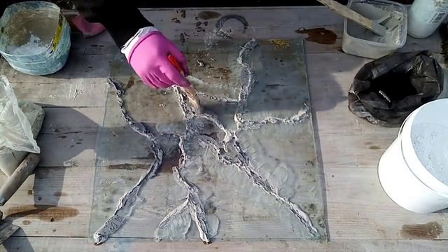Искусственный мрамор из бетона своими руками .