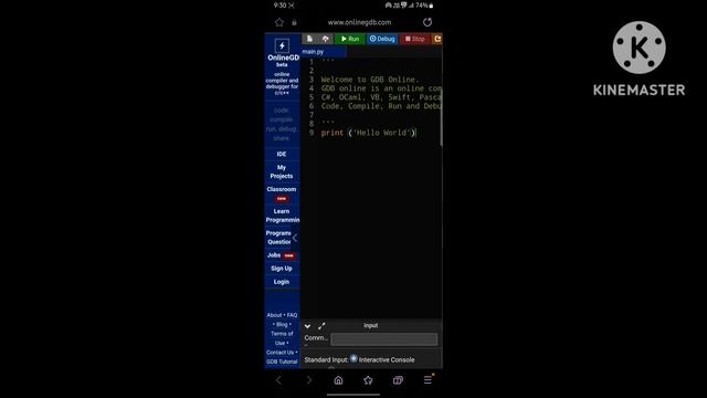 use python in android.