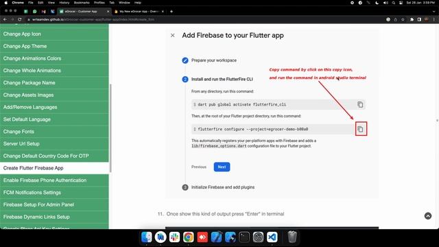 How to create flutter firebase app? | Flutterfire cli | Android Studio