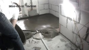 Выравнивание пола керамзитобетоном