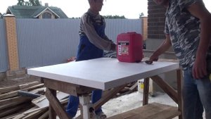 Фасадные декоративные элементы из пенополистирола, изготовление на строительной площадке