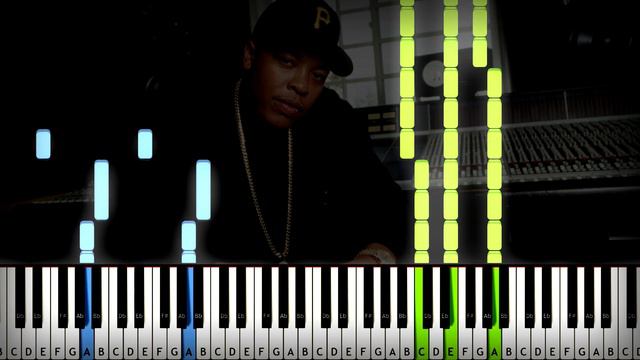 Dr. Dre - Still D.R.E. Piano Tutorial EASY (Sheet Music + midi) смотреть онлайн