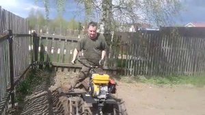 Нарезка гряд мотоблоком