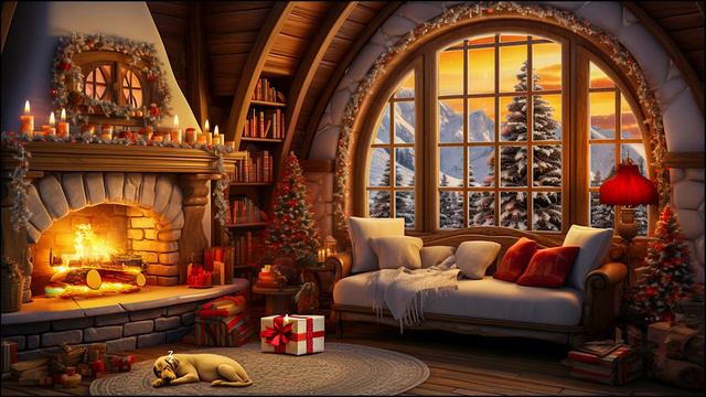 уютная рождественская атмосфера 4K джазовая музыка для отдыха, учебы и работы☕🎶#6 смотреть онлайн