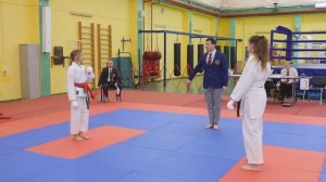Карате сётокан. Краевые соревнования по карате ВБЕ. 12 декабря 2021. Девочки 11 лет. Кумите - 07.