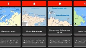 Сколько морей омывают Россию?