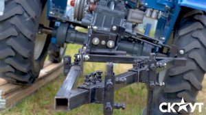 Регулировка двухкорпусного плуга на минитракторе