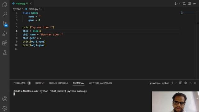 Python | How to write class and object in python