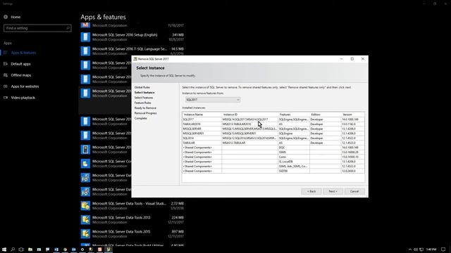 Removing and Reinstalling a SQL Server Installation Features смотреть онлайн