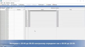 Графики доступа в СКУД PERCo-S-20