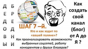 Шаг 7-й. Как проанализировать возможности выбранных соцсетей,  работу конкурентов.