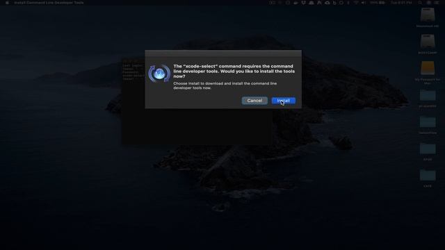 Install Xcode Command Line Tools (Xcode CLI) from Terminal on macOS смотреть онлайн