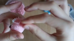 Амигуруми мишка из бисера часть 5. Как плести амигуруми из бисера. Как плести из бисера. Бисер.