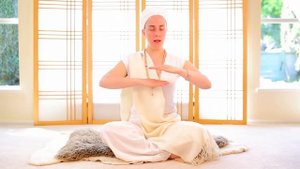 Nirinjan Kaur teaches the Adi Shakti Meditation
