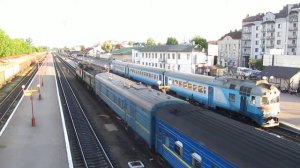 Прибытие поезда 607/608 "Львов - Черновцы", станция Ивано-Франковск