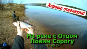 На реке с Отцом Ловим Сорогу 11 05 24