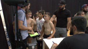 Взвешивание борцов Детской лиги самбо. 2009-2011 г.р.