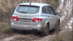 Тест драйв ssangyong kyron на цепях