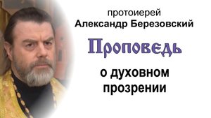 Проповедь о духовном прозрении (2024.03.15). Протоиерей Александр Березовский