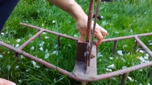 Самодельная двухрядная борона для культиватора