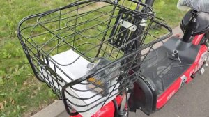 электроскутер 350W (12Ah) - ярко Красный цвет
