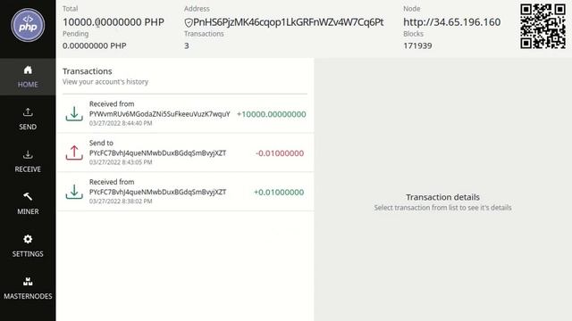 PHPCoin - Create masternode