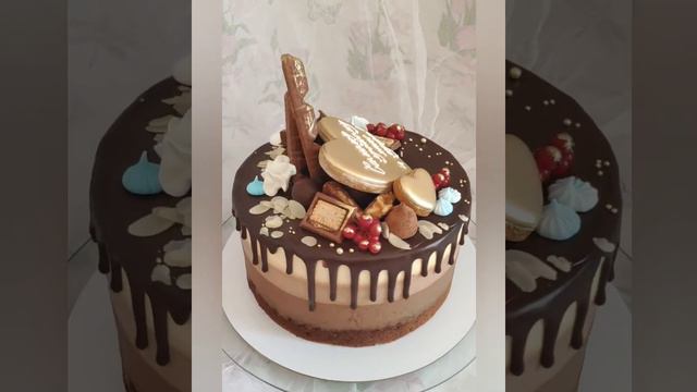 #ТОРТПАПЕИМУЖУ#МУЖСКОЙТОРТ#ТОРТТРИШОКОЛАДА#ОТКРЫТЫЙТОРТ.Торт для любимого папы и мужа.