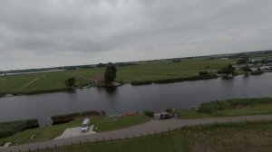 DJI FPV - Boats and windmill, disturbed by drone hater!